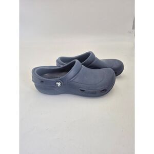 Crocs Unisex Bistro Non-Marking Slip-On Clogs Dark Blue